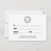 Logo Modern Schreef Bedrijfs Cadeaubon Kaart (Achterkant)