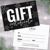 Logo Modern Script Zakelijk Cadeaubon Visitekaartje