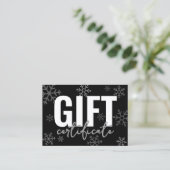 Logo Modern Script Zakelijk Cadeaubon Visitekaartje (Staand voorkant)