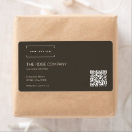 Logo moderne minimalistische QR-code Etiket