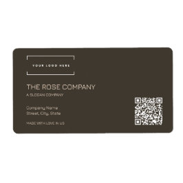 Logo moderne minimalistische QR-code Etiket