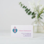 Logo Moeder en Baby Visitekaartje (Staand voorkant)