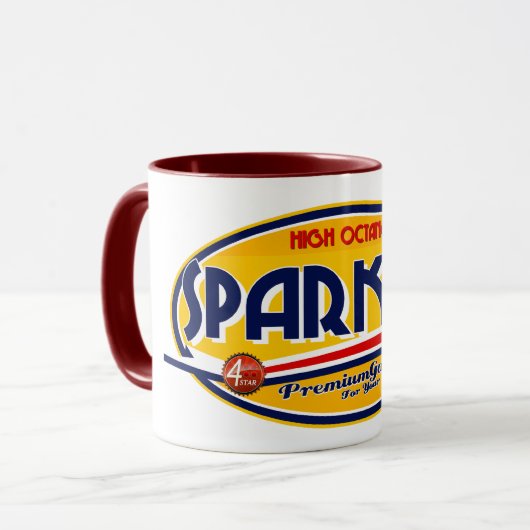 logo Mok van de "Spark" (Voorkant links)