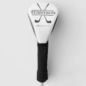 Logo Monogram Naam Vintage Golfclub Golfheadcover (Voorkant)