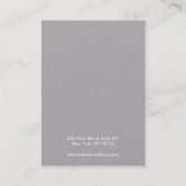 Logo Moon Phases Earning Display Grey Kraft Visitekaartje (Achterkant)