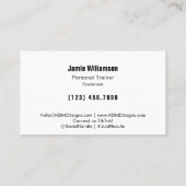 Logo Motto Services Electric Blue Personal Trainer Visitekaartje (Achterkant)