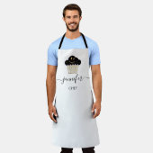 Logo Muffins bakkerij Catering maakt goudglimlache Schort (Gedragen)