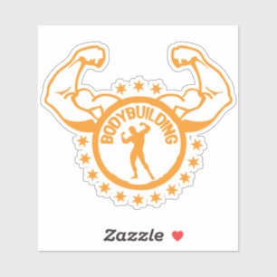 logo musculation bodybuilding 19 en sticker