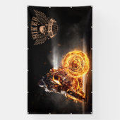 Logo Muur grote motorfietsreparatie aanpassen Spandoek (Verticaal)