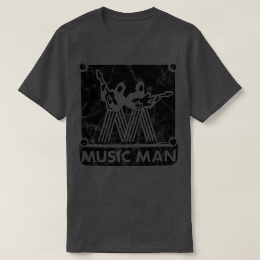 Logo Muziek Man voor witte producten T-shirt (Design voorkant)