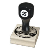 Logo Naam Adres Fles Pet Circle Lint Rubberstempel (Stempel)