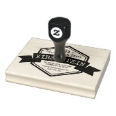  Logo Naam Adres Telefoon Lint Hexagon Rubberstempel (Stempel)