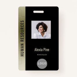 Logo Naam bedrijfsmedewerker Foto Badge