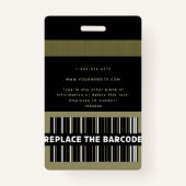 Logo Naam bedrijfsmedewerker Foto Badge (Achterkant)