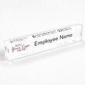 logo / naam bureau bord naambordje