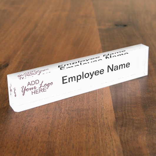 logo / naam bureau bord naambordje (Zijkant)