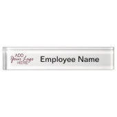 logo / naam bureau bord naambordje (Voorkant)