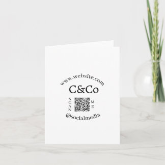 logo naam letter bedrijf social media website QR Aankondiging
