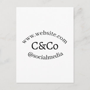 logo naam letter bedrijf social media website simp briefkaart