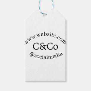 logo naam letter bedrijf social media website simp cadeaulabel