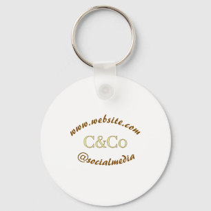 logo naam letter bedrijf social media website simp sleutelhanger