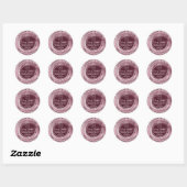 Logo Naam Logo Butter Scrub Ronde Sticker (Vel)