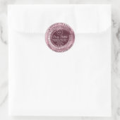 Logo Naam Logo Butter Scrub Ronde Sticker (Tas)