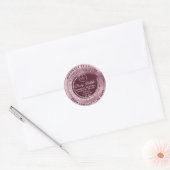 Logo Naam Logo Butter Scrub Ronde Sticker (Envelop)