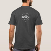 Logo & Naam Sjabloon - Voor & Terug Logo Personeel T-shirt (Achterkant)