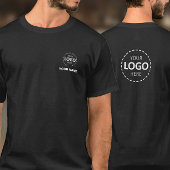 Logo & Naam Sjabloon - Voor & Terug Logo Personeel T-shirt