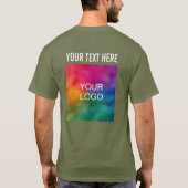  Logo Naam tekst Sjabloon Mannen T-shirt (Achterkant)