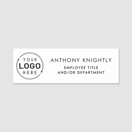 Logo Naam Titel Afdeling Naamplaatje (Voorkant)