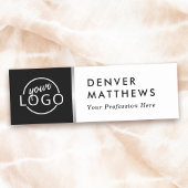 Logo naam titel klasje zwarte witte grijze rand naamplaatje