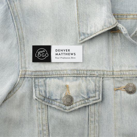 Logo naam titel klasje zwarte witte grijze rand naamplaatje (In situ)