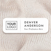 Logo naam titel licht grijs dividend wit naamplaatje