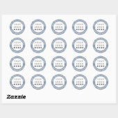 Logo Naam Web Hartelijk dank Goud Roos Geel Cl. Ronde Sticker (Vel)