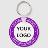 Logo Naam Website Business Promotion Sleutelhanger (Voorkant)