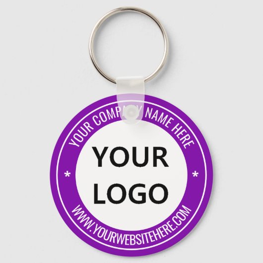 Logo Naam Website Business Promotion Sleutelhanger (Voorkant)