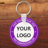 Logo Naam Website Business Promotion Sleutelhanger (Voorkant)