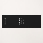 Logo Name Company Black White Promotion Instagra Yogamat (Voorkant (horizontaal))