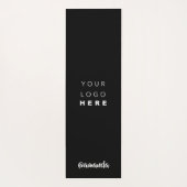 Logo Name Company Black White Promotion Social Yogamat (Achterkant)