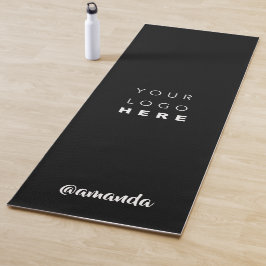 Logo Name Company Black White Promotion Social Yogamat