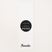 Logo Name Company Black White Promotion Yogamat (Voorkant)