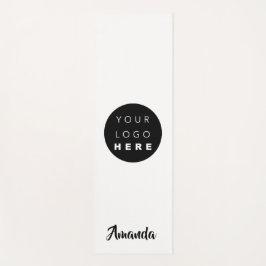 Logo Name Company Black White Promotion Yogamat