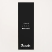 Logo Name Company Black White Promotion Yogamat (Voorkant)