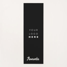 Logo Name Company Black White Promotion Yogamat