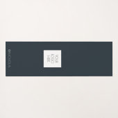 Logo Name Company Black White Promotion Yogamat (Achterkant (horizontaal))