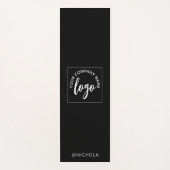 Logo Name Company Black White Promotion Yogamat (Voorkant)