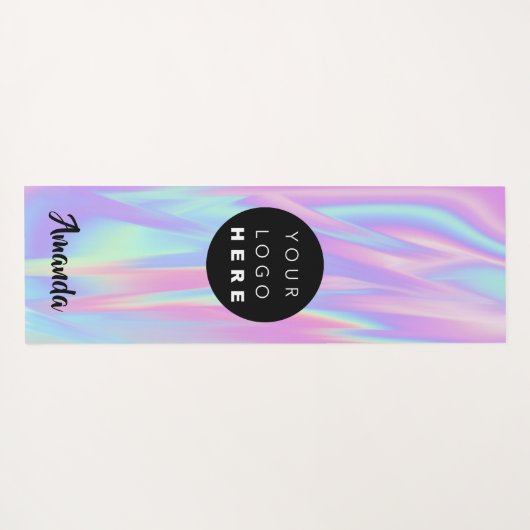 Logo Name Company Holographic Promotion Yogamat (Achterkant (horizontaal))
