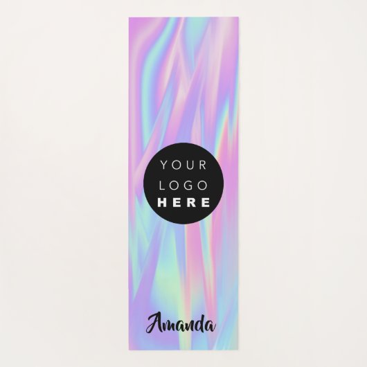 Logo Name Company Holographic Promotion Yogamat (Achterkant)